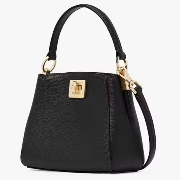 Kate Spade ♠️ Phoebe Mini Top Handle Crossbody in Black NWT - Picture 3 of 9